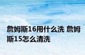 詹姆斯16用什么洗 詹姆斯15怎么清洗