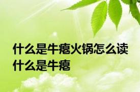 什么是牛瘪火锅怎么读 什么是牛瘪