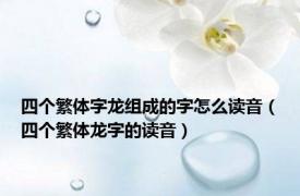 四个繁体字龙组成的字怎么读音（四个繁体龙字的读音）