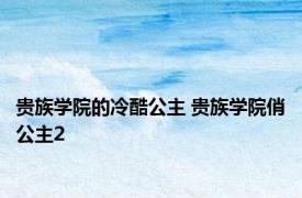 贵族学院的冷酷公主 贵族学院俏公主2 