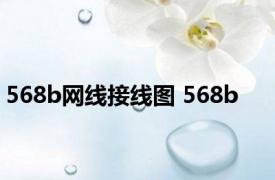 568b网线接线图 568b 