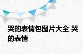 哭的表情包图片大全 哭的表情 