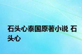 石头心泰国原著小说 石头心 