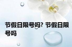 节假日限号吗? 节假日限号吗