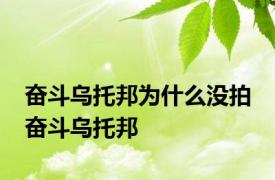 奋斗乌托邦为什么没拍 奋斗乌托邦 