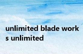 unlimited blade works unlimited 