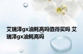 艾瑞泽gx油耗高吗值得买吗 艾瑞泽gx油耗高吗