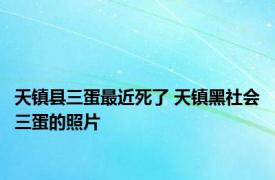 天镇县三蛋最近死了 天镇黑社会三蛋的照片 