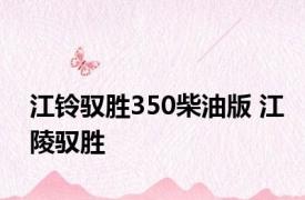 江铃驭胜350柴油版 江陵驭胜 