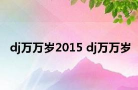 dj万万岁2015 dj万万岁 