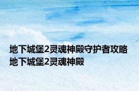 地下城堡2灵魂神殿守护者攻略 地下城堡2灵魂神殿 