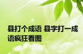 县打个成语 县字打一成语疯狂看图