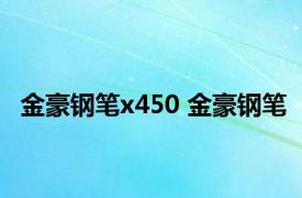 金豪钢笔x450 金豪钢笔 