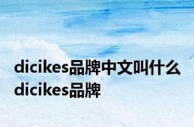 dicikes品牌中文叫什么 dicikes品牌 