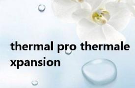 thermal pro thermalexpansion 