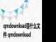 qmdownload是什么文件 qmdownload 