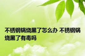 不锈钢锅烧黑了怎么办 不锈钢锅烧黑了有毒吗 