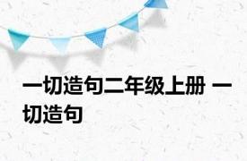 一切造句二年级上册 一切造句 