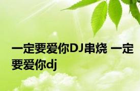 一定要爱你DJ串烧 一定要爱你dj 