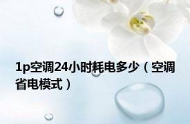 1p空调24小时耗电多少（空调省电模式）