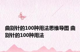 曲别针的100种用法思维导图 曲别针的100种用法 