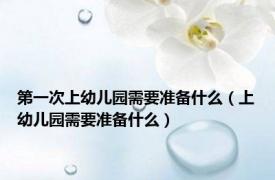 第一次上幼儿园需要准备什么（上幼儿园需要准备什么）