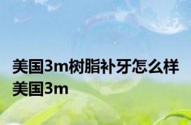 美国3m树脂补牙怎么样 美国3m 