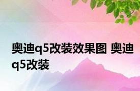 奥迪q5改装效果图 奥迪q5改装 