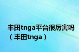 丰田tnga平台很厉害吗（丰田tnga）