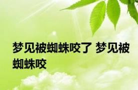 梦见被蜘蛛咬了 梦见被蜘蛛咬 