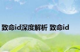 致命id深度解析 致命id 