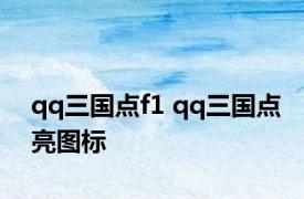 qq三国点f1 qq三国点亮图标 