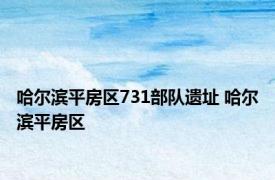 哈尔滨平房区731部队遗址 哈尔滨平房区 