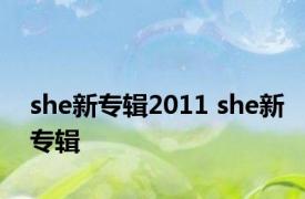 she新专辑2011 she新专辑 