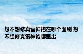 想不想修真雷神袍在哪个图刷 想不想修真雷神袍哪里出