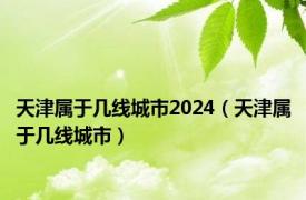 天津属于几线城市2024（天津属于几线城市）