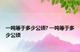 一吨等于多少公顷? 一吨等于多少公顷 