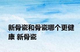 新骨瓷和骨瓷哪个更健康 新骨瓷 