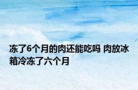 冻了6个月的肉还能吃吗 肉放冰箱冷冻了六个月 