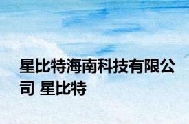 星比特海南科技有限公司 星比特 