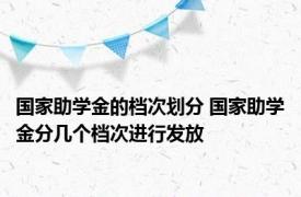 国家助学金的档次划分 国家助学金分几个档次进行发放