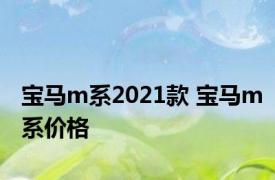 宝马m系2021款 宝马m系价格 