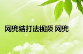 网兜结打法视频 网兜 