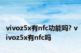 vivoz5x有nfc功能吗? vivoz5x有nfc吗