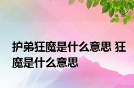 护弟狂魔是什么意思 狂魔是什么意思