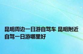 昆明周边一日游自驾车 昆明附近自驾一日游哪里好