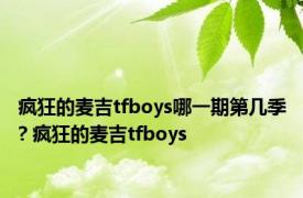 疯狂的麦吉tfboys哪一期第几季? 疯狂的麦吉tfboys 