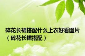 碎花长裙搭配什么上衣好看图片（碎花长裙搭配）