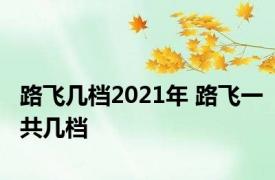 路飞几档2021年 路飞一共几档