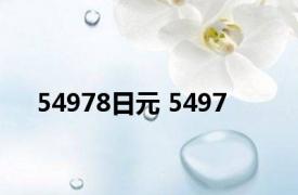 54978日元 5497 